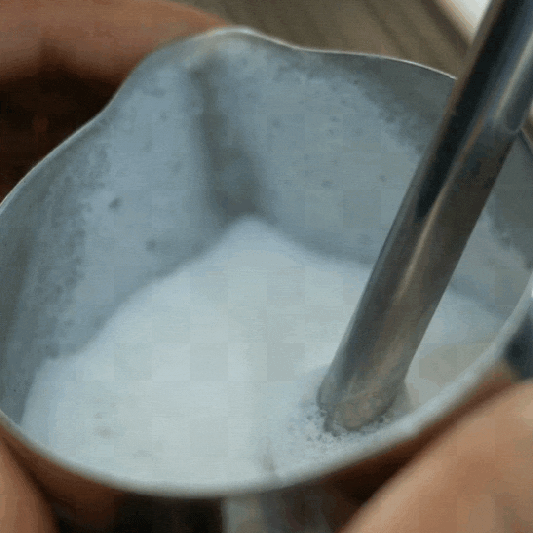 steaming milk