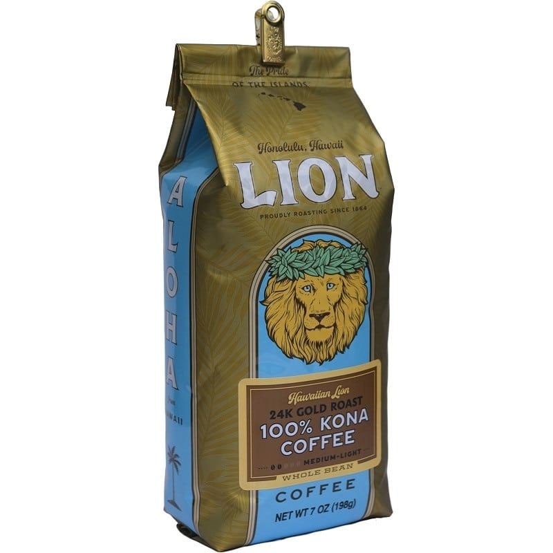 Hawaii Coffee Company Lion 24K Gold Kona