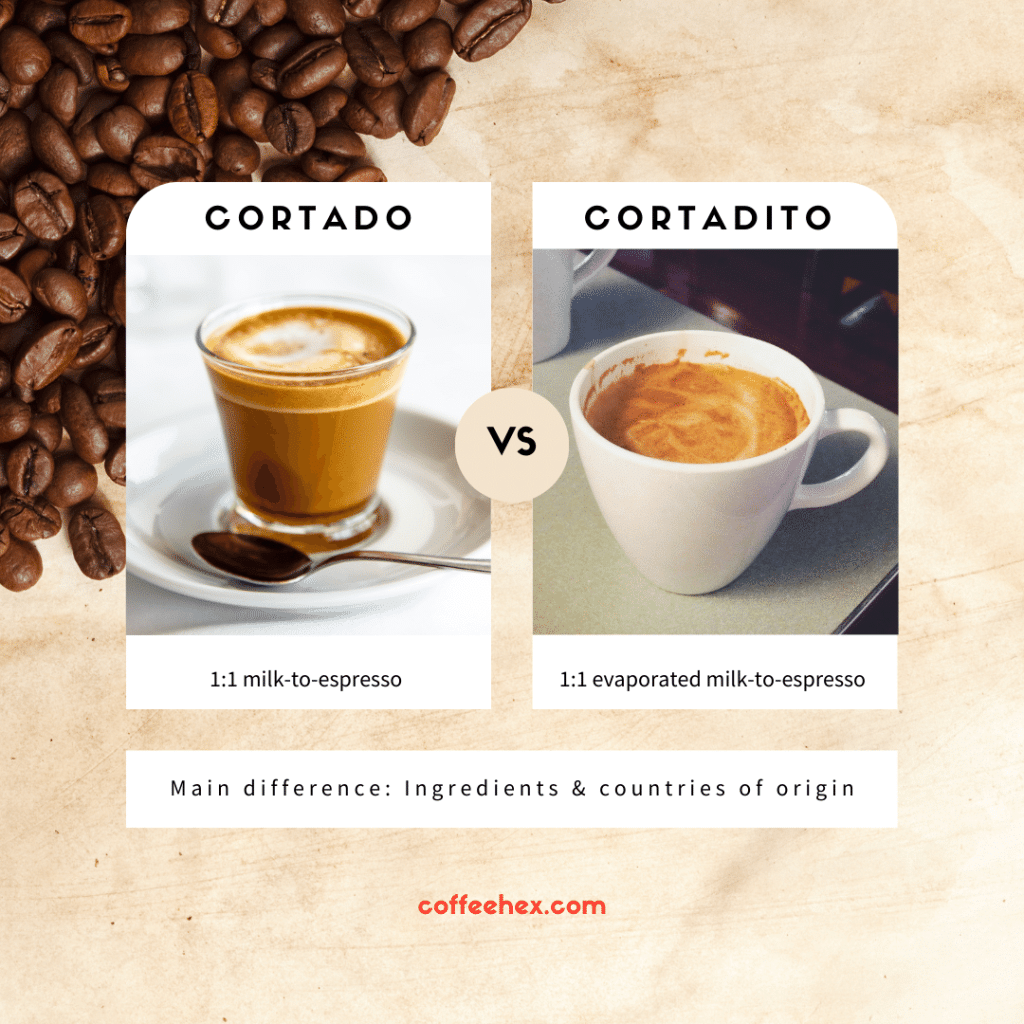 cortado vs cortadito
